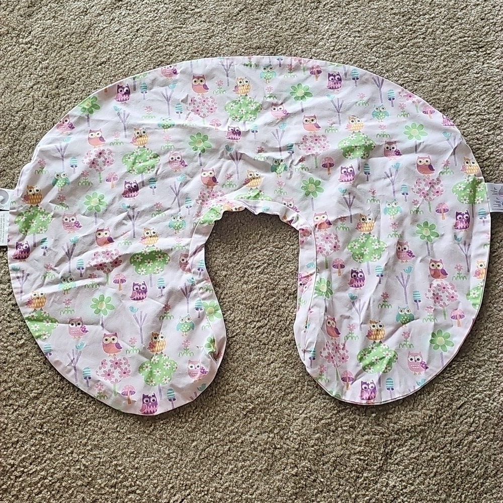 Boppy Owl Baby Pillow Cover Pink